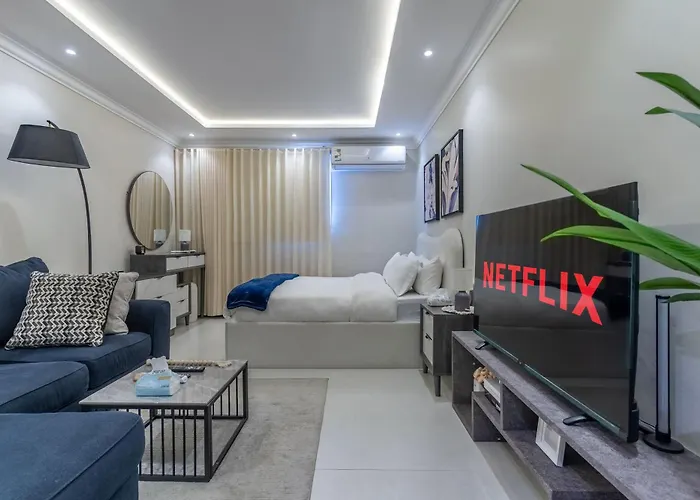 استديو فاخر سرير كينج ومطبخ Luxury Studio King Bed